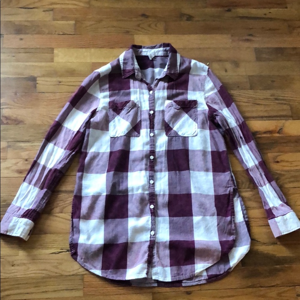 Purple tye dye flannel